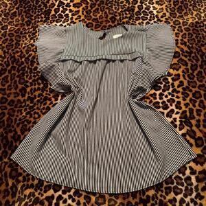 Monteau striped baby doll top